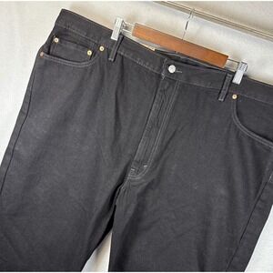 NWT Levi's 550 Relaxed Fit Big & Tall Jeans Black Denim Men Size 50x30 Irregular
